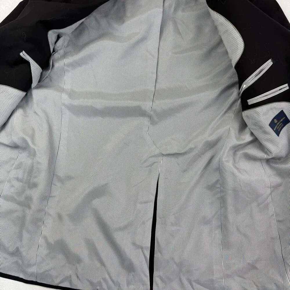 Brooks Brothers NEW Explorer Suit Regent Fit 40L Jacket Men Black Notch Collar